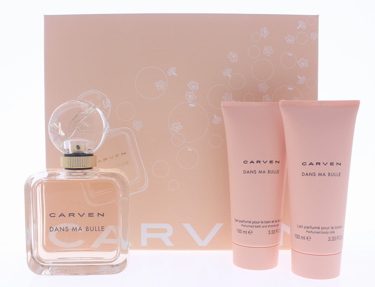 CARVEN DANS MA BULLE(W)3PC SET(3x3.3oz)(EDP SP,Body Milk,Shower Gel)