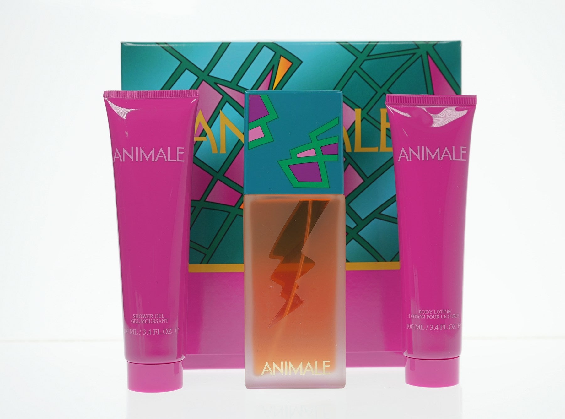 ANIMALE(W)(H/B)(LI FREE)3PC SET(3.4oz edp spray, 3.4oz body lotion, 3.4oz shower gel)