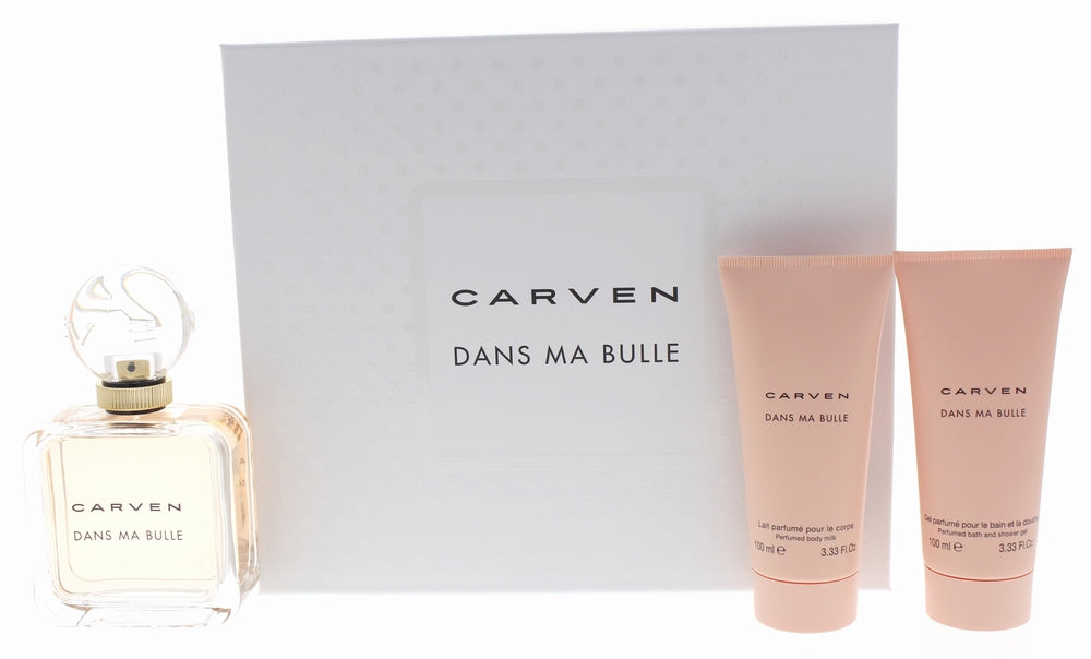 CARVEN DANS MA BULLE(W)(S/R)3PC SET(3x3.3oz)(EDP SP,Body Milk,Shower Gel)