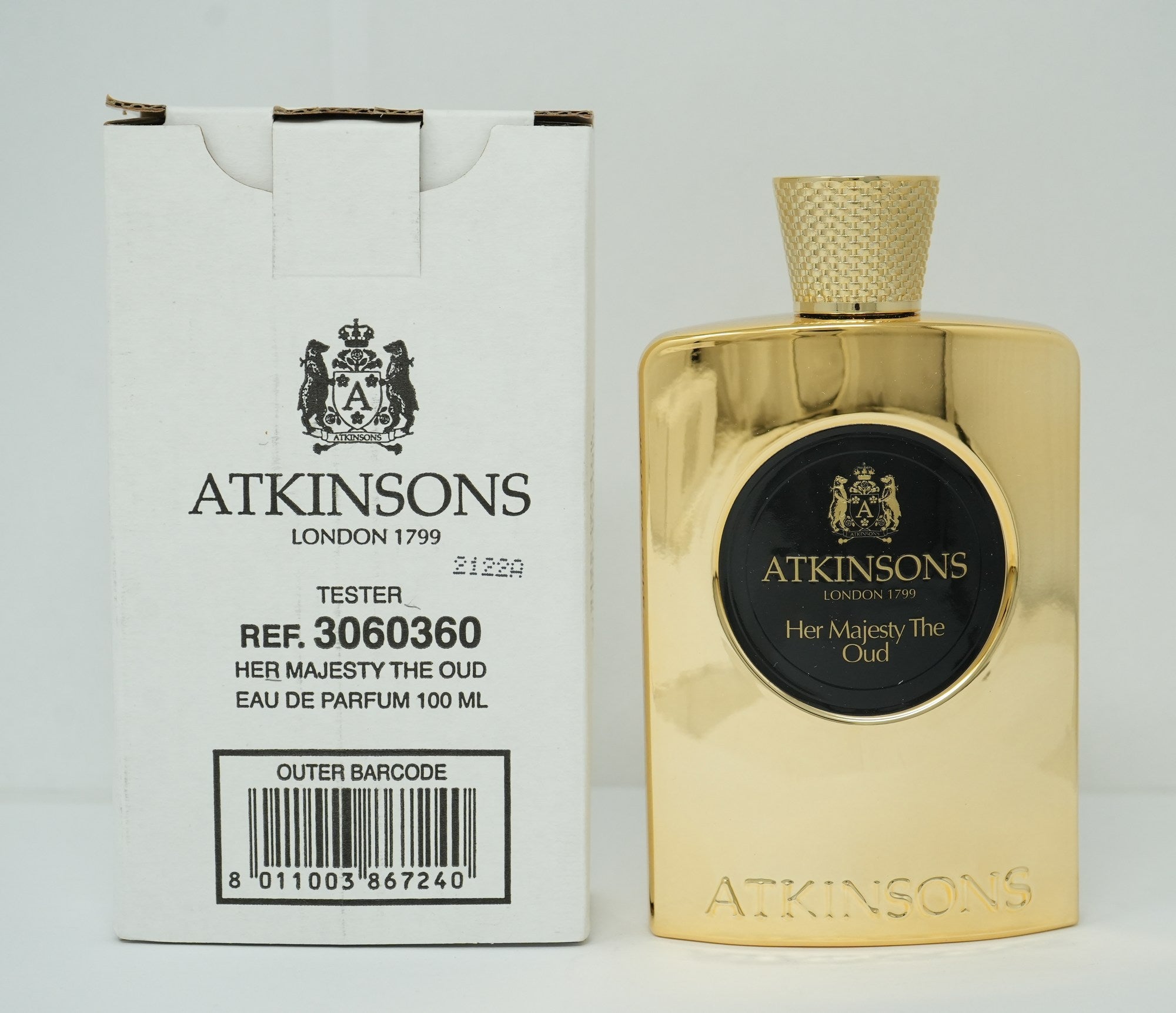 ATKINSONS HER MAJESTY THE OUD(W)(T)EDP SP 3.4oz(CAP,BOX)