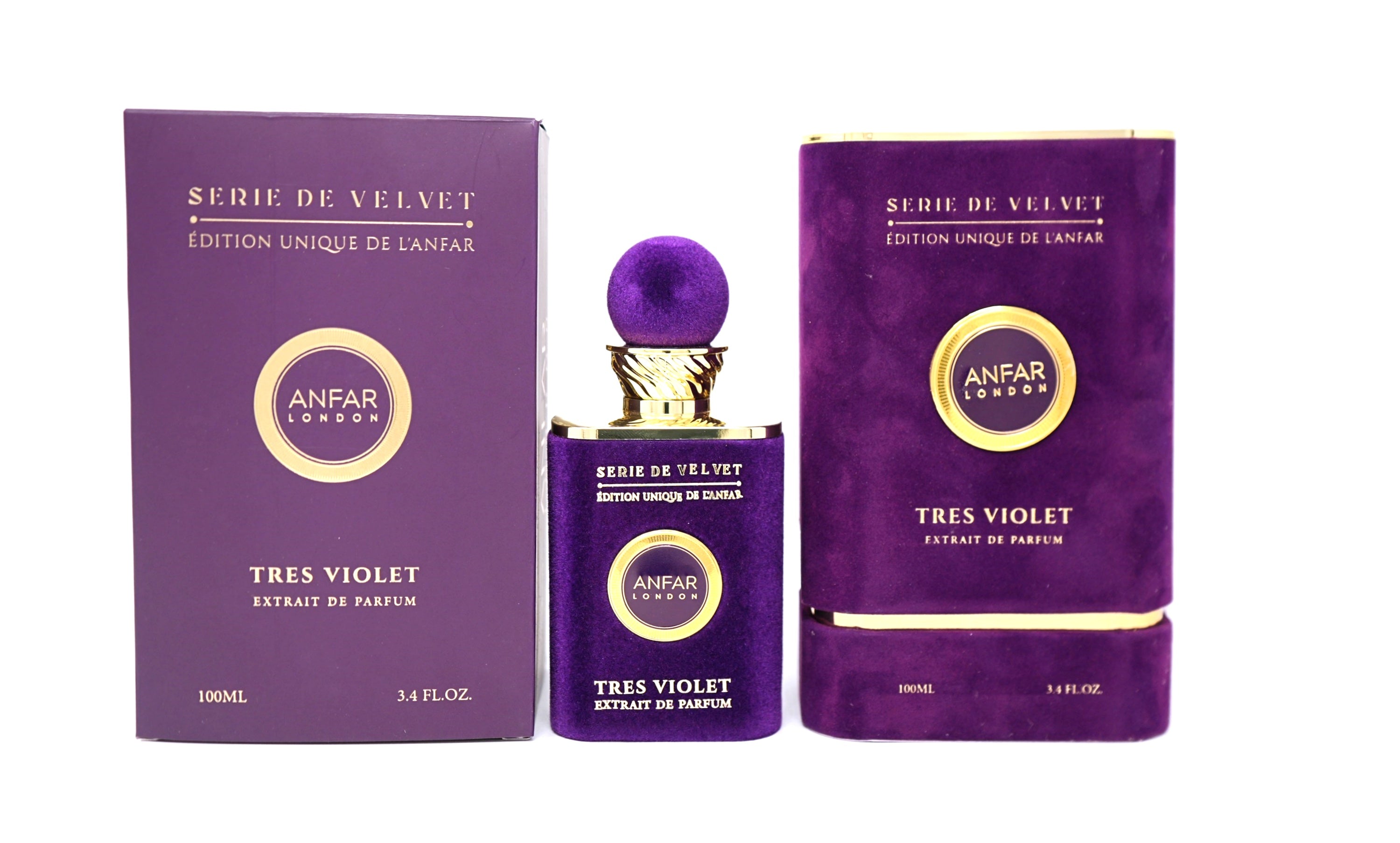 ANFAR LONDON TRES VIOLET(W)EXTRAIT DE PARFUM SP 3.4oz(LI FREE)