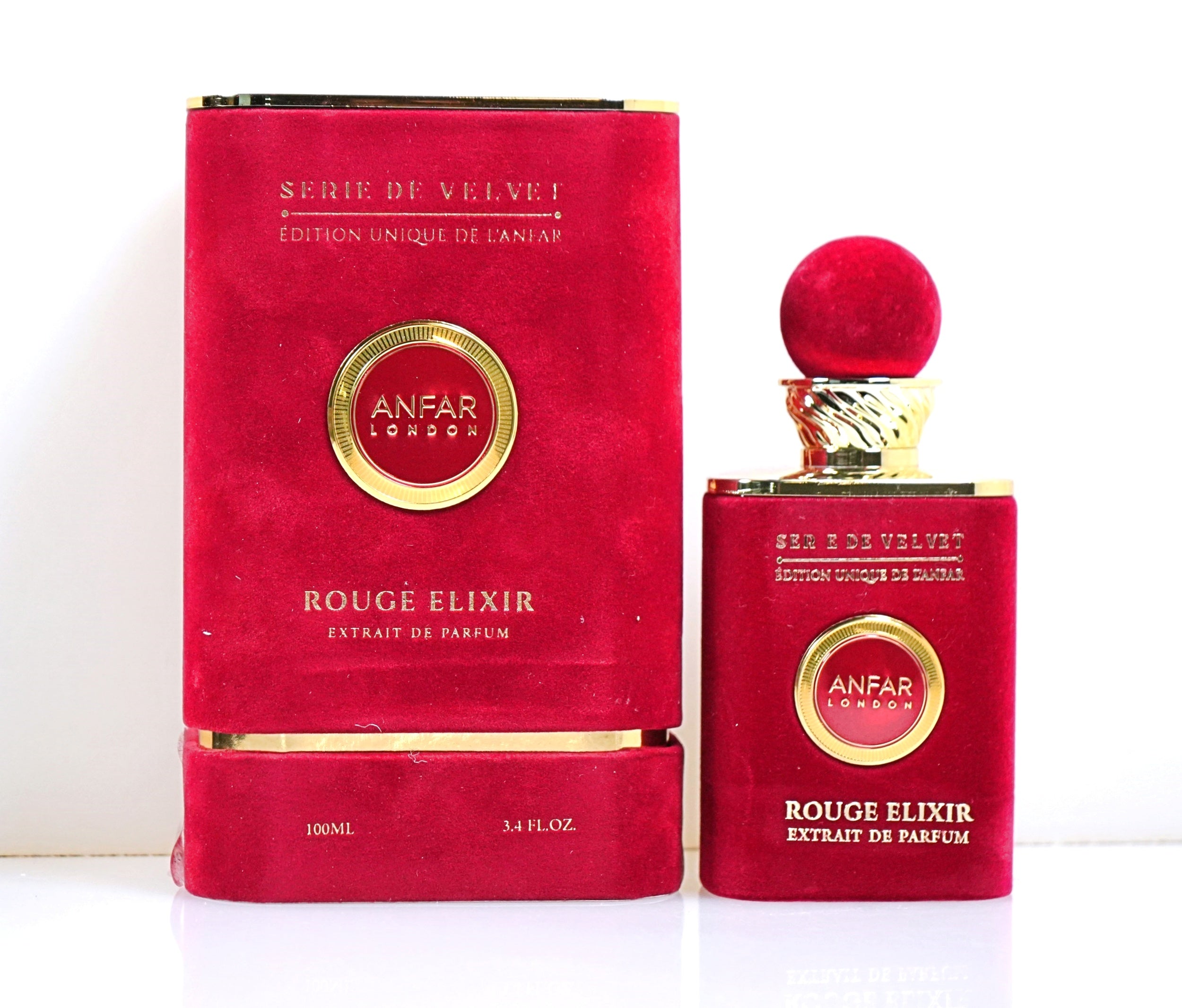 ANFAR LONDON SERIE DE VELVET ROUGE ELIXIR(W)EXTRAIT DE PARFUM SP 3.3oz(LI FREE)