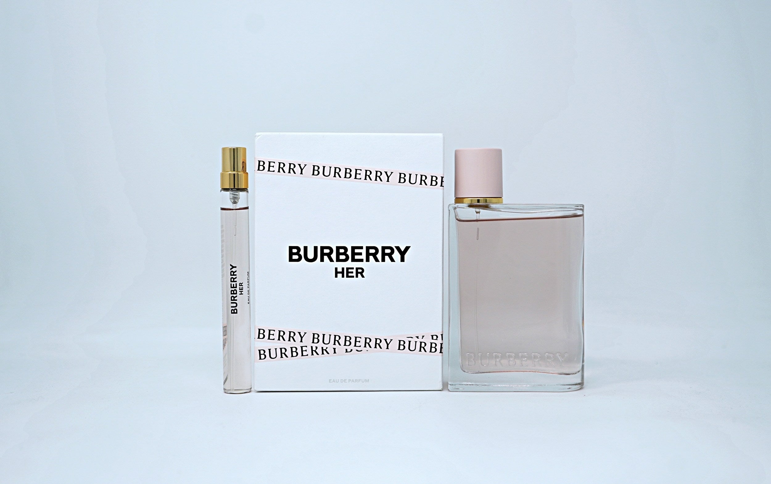 BURBERRY HER(W)(DF)2PC SET(3.3oz edp sp,10ml edp sp)