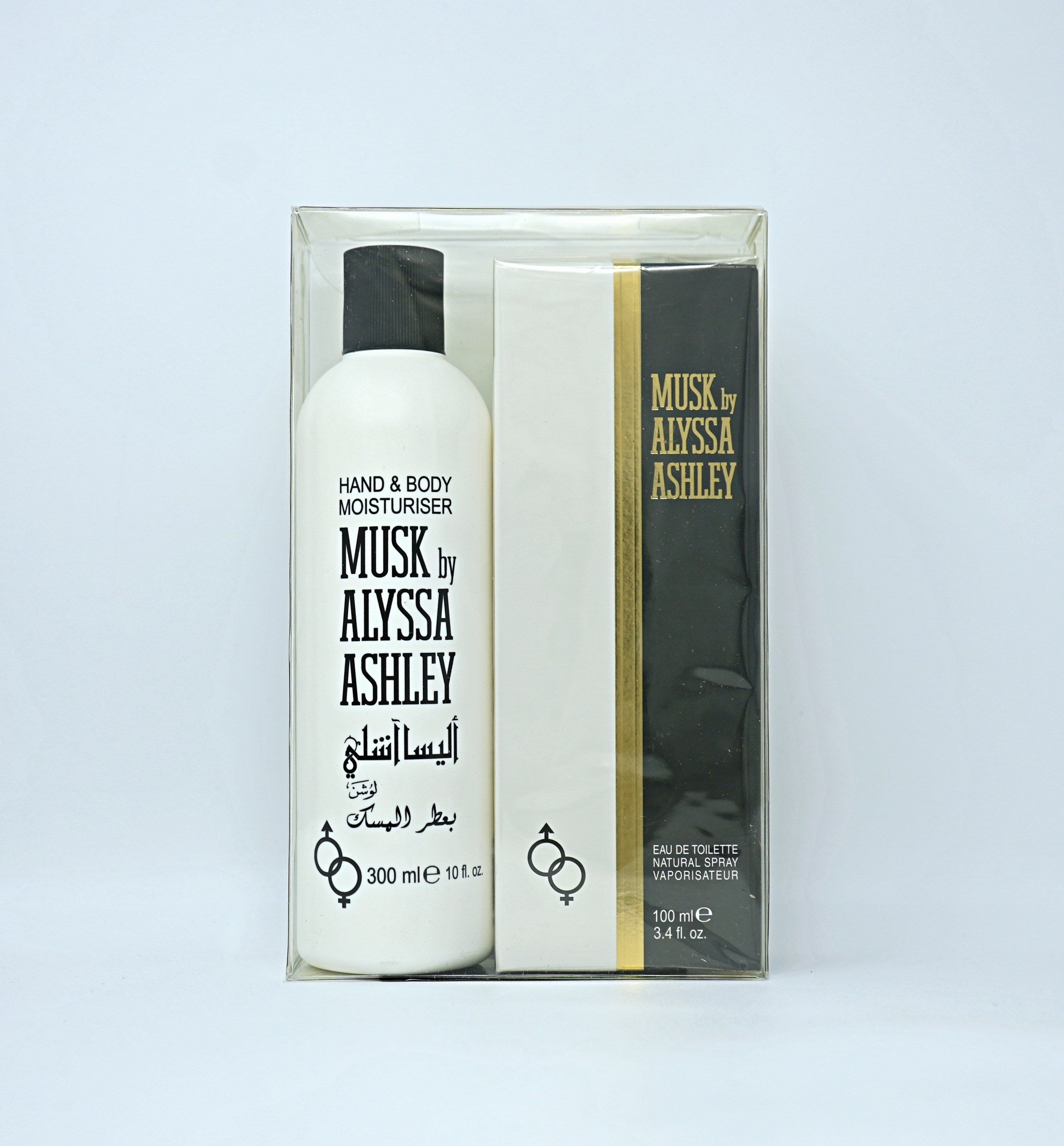 ALYSSA ASHLEY MUSK(W)(W/B)(LI FREE)2PC SET(3.4oz edt sp,10.0oz Hand & Body Moisturizer)