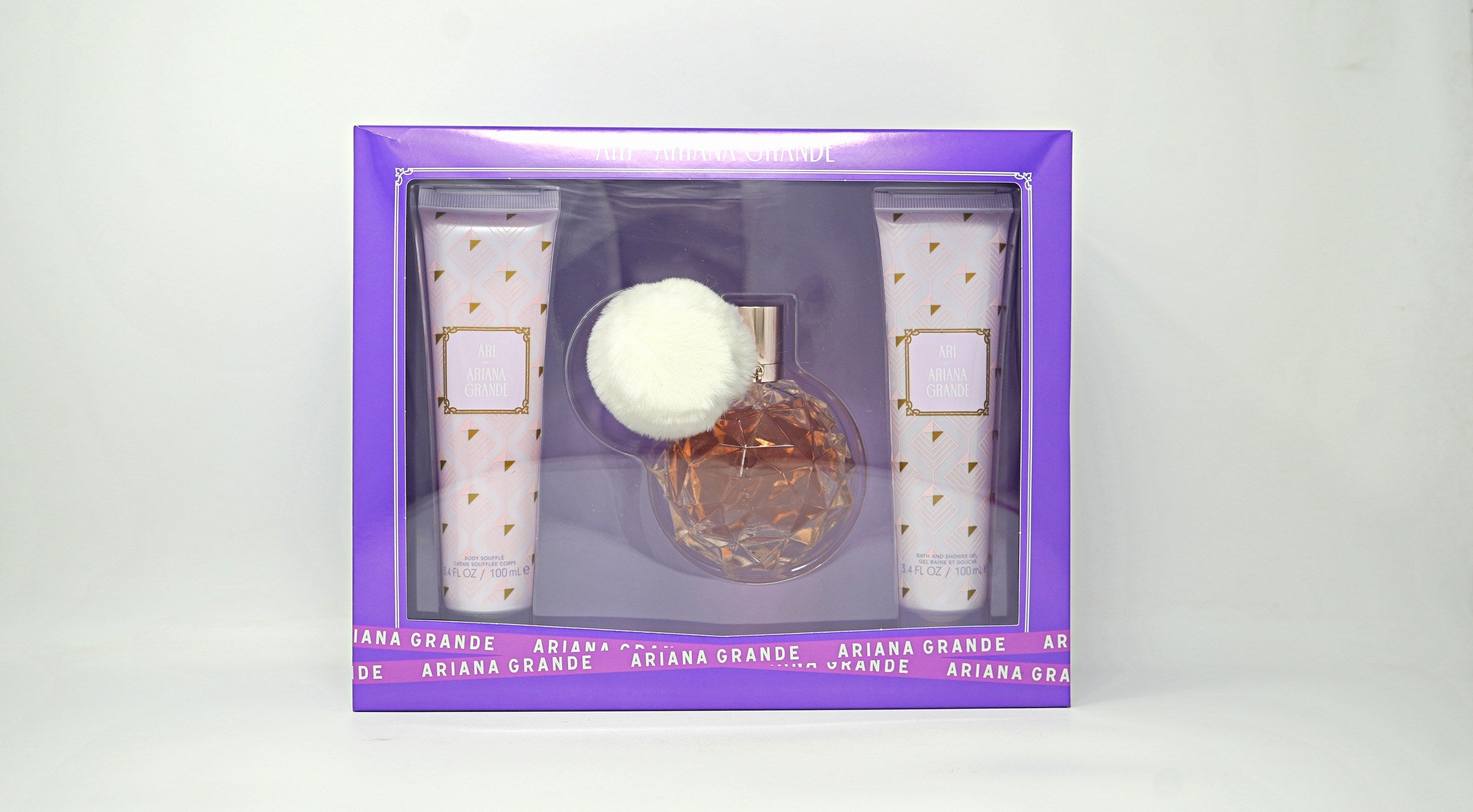 ARIANA GRANDE ARI(W)(W/B)3PC SET(3.4oz edp sp,3.4oz Body Souffle,3.4oz Bath & Shower Gel)