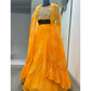 Yellow Indowestern Palazzo Outfit With Blouse And Jacket, Indian Wedding Mehendi Haldi Sangeet Party Wear Outfit, Trendy Indian Dresses
