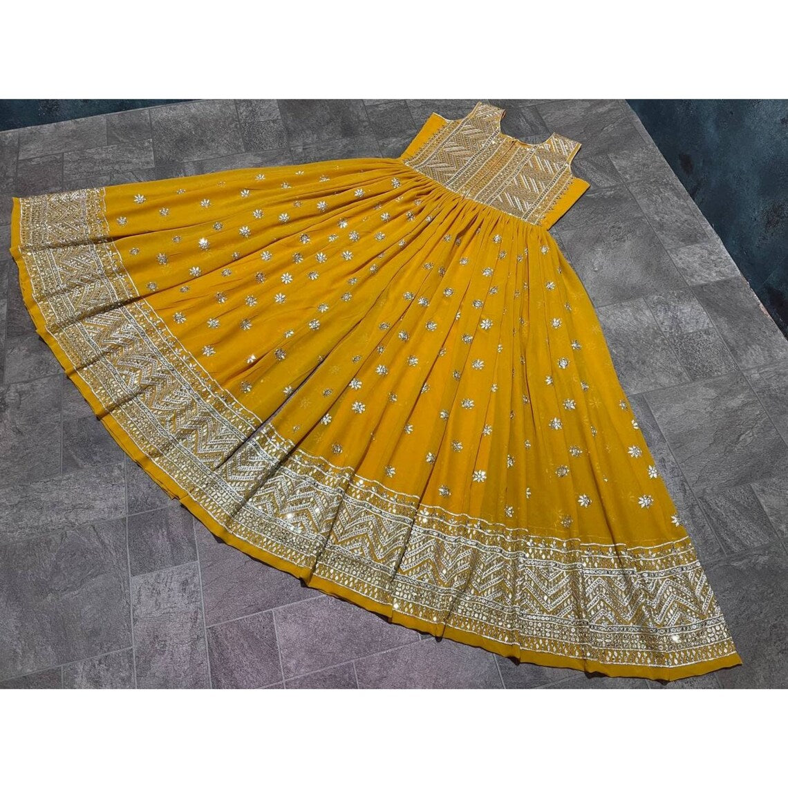 Yellow Designer Indian Wedding Dress For Haldi Sangeet Mehendi Reception Cocktail, Stitched Indian Dress, Indowestern Jumpsuit Dress