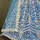 Women's Blue Taffeta Silk Lehenga Choli
