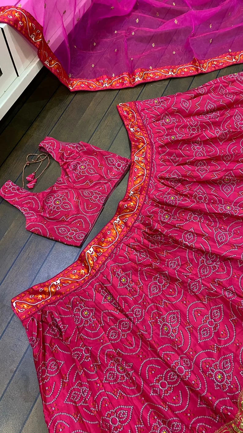 Latest Design Silk Bridesmaid Lehenga Choli